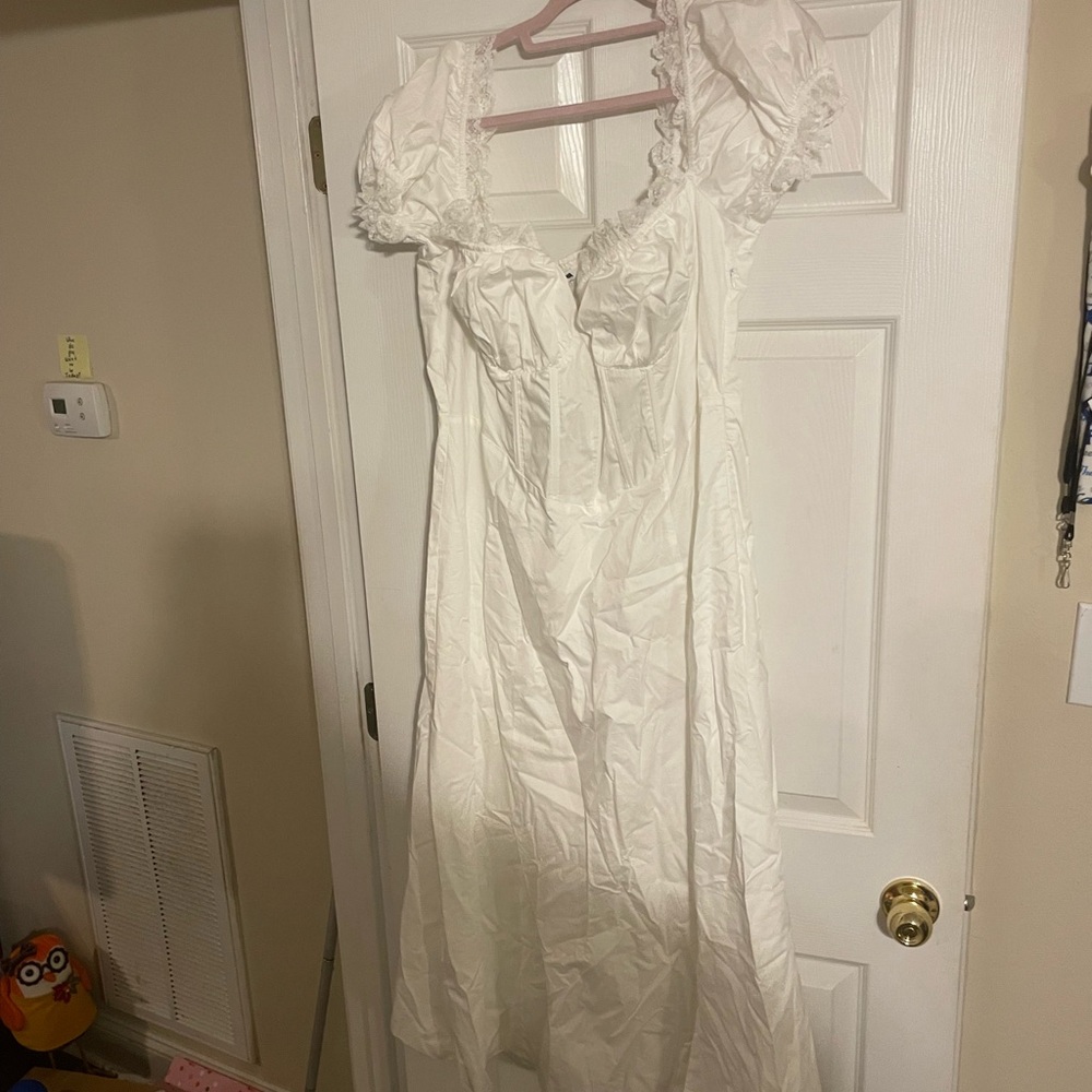 Cutie White Corset Dress *never worn*